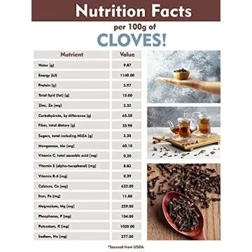 Organic Ground Cloves powder 3.50 oz CEYLONFLAVORS FRESH AND PURE