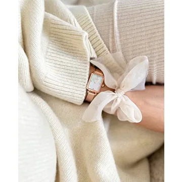 Lola Rose Diamond-Pattern Mother-of-Pearl Women's Watch