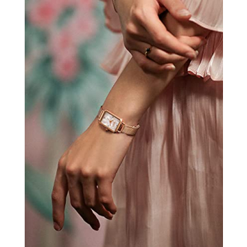 Lola Rose Diamond-Pattern Mother-of-Pearl Women's Watch