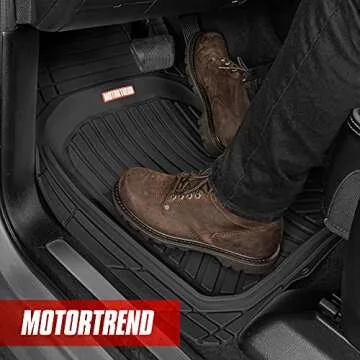 Motor Trend FlexToughXL Floor Mats - Heavy Duty All-Weather Protection for Vehicles