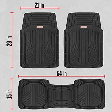 Motor Trend FlexToughXL Floor Mats - All-Weather Protection