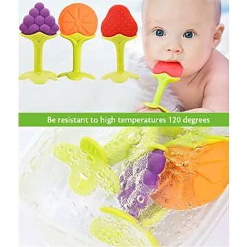 Colorful Infant Teething Toys for Baby's Comfort