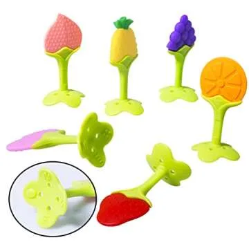 Colorful Infant Teething Toys for Baby's Comfort