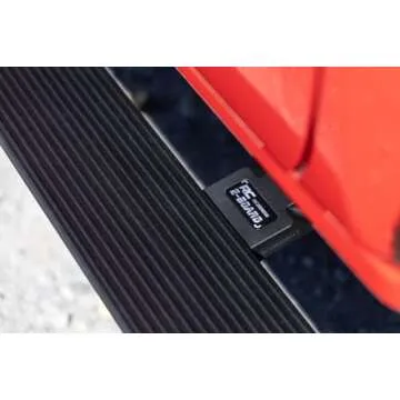 Rough Country Power Running Boards with LED Step Lights for Chevy Silverado/GMC Sierra 1500/2500HD/3500HD, Crew Cab (2014-2018) - Dual Motor Electric Powerstep Board & Retractable Truck Steps