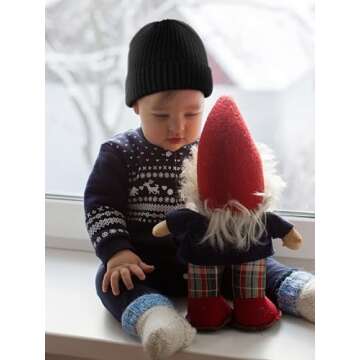 Glooarm 3 Pack Baby Beanie Toddler Boys Girls Beanie Knit Warm Winter Hats Newborn Infant Cuffed Caps, 0-5 Years