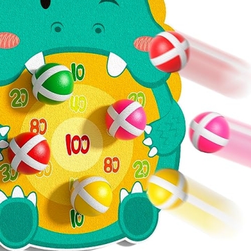 Bennol Dinosaur Games Outdoor Dart Board for Kids 3-8