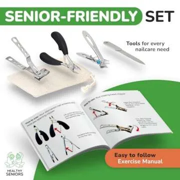 Healthy Seniors Nail Clippers for Thick Toenails & Easy Care