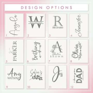 Be Burgundy Personalized Tumbler with Engraved Name - 12 Designs, 20 Oz Coffee Tumbler with Slider L...