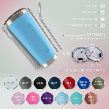 Be Burgundy Personalized Tumbler with Engraved Name - 12 Designs, 20 Oz Coffee Tumbler with Slider Lid, Teal, Double Wall Insulated Tumbler- Gift for Women, Mom, Personalized Gifts for Women