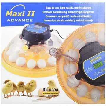 Brinsea Products USAC26C Maxi II Advance Automatic 14 Egg Incubator, One Size, Yellow/Black