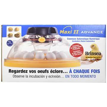 Brinsea Products USAC26C Maxi II Advance Automatic 14 Egg Incubator, One Size, Yellow/Black