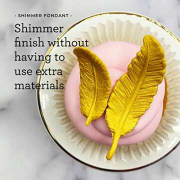 Satin Ice Gold Shimmer Fondant, Vanilla, 2 Pounds