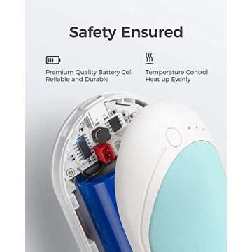 OCOOPA HotPal Rechargeable Hand Warmer, 5200mAh Electric Handwarmer,Portable Pocket Heater, Heat The...