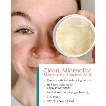 Organic Manuka Skin Soothing Cream for Sensitive Dry Skin, Itch Control, Rosacea, Honey Eczema Relief, Natural Psoriasis Moisturizer & Dyshidrotic Eczema Balm for Face and Body (2 OZ)