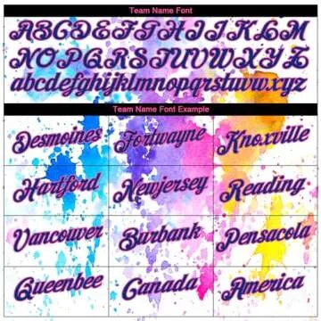 Custom Colorful Baseball Jerseys Sports T-Shirts for Men Women Youth Boys Girls, Personalized Round Neck Tee Team Uniform with Name & Number Print