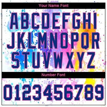 Custom Colorful Baseball Jerseys Sports T-Shirts for Men Women Youth Boys Girls, Personalized Round Neck Tee Team Uniform with Name & Number Print