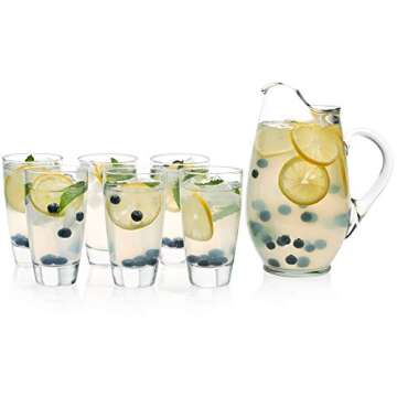 Libbey Classic Entertaining Set with 6 Tumblers and Pitcher