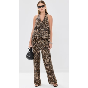 Lioness Women's Hills Halter Vest - Chic Leopard Print Design