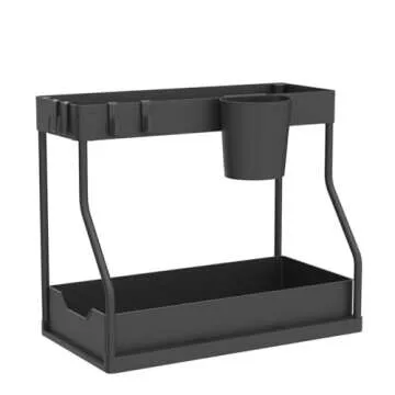 Puricon Under Sink Organizer - 2-Tier Storage Solution