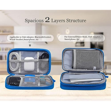 Versatile CAOODKDK Electronics Accessories Organizer Bag for Travel