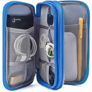 Versatile CAOODKDK Electronics Accessories Organizer Bag for Travel