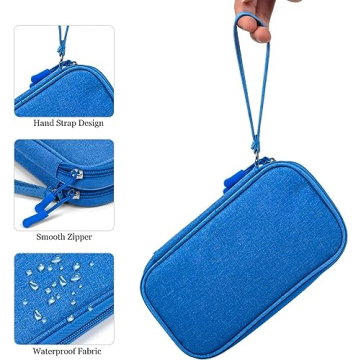 Versatile CAOODKDK Electronics Accessories Organizer Bag for Travel