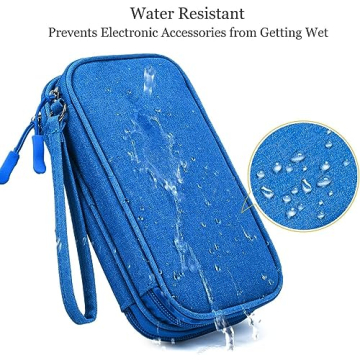 Versatile CAOODKDK Electronics Accessories Organizer Bag for Travel