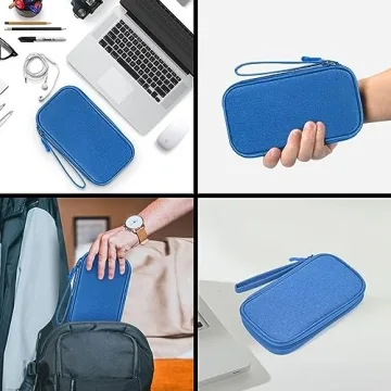 Versatile CAOODKDK Electronics Accessories Organizer Bag for Travel