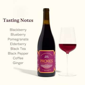 Proxies Red Ember Non-Alcoholic Wine Alternative 1-Pack (750mL) | Low Sugar, Low Calorie, Vegan, Gluten-Free | 35 Calories & Only 6g of Sugar | Rich & Bold Alcohol-Free Red Wine