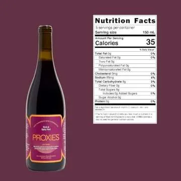 Proxies Red Ember Non-Alcoholic Wine Alternative 1-Pack (750mL) | Low Sugar, Low Calorie, Vegan, Gluten-Free | 35 Calories & Only 6g of Sugar | Rich & Bold Alcohol-Free Red Wine