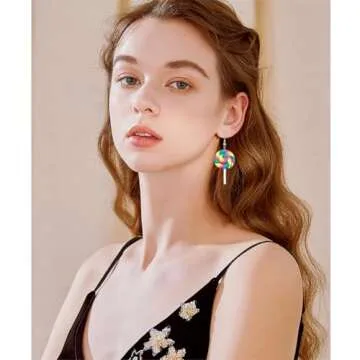 Buy Unique DIYANMMY Lollipop Drop Earrings for Women