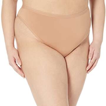 Amazon Essentials Women's Thong Underwear (Available in Plus Size), Pack of 6, Black/Washed Bronze, Small