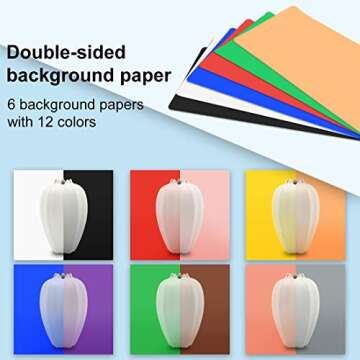 Photo Studio Light Box, PULUZ Mini Folding Lightbox LED Ring Light Portable Photo Box Shooting Tent ...