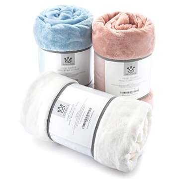 Kingole Flannel Fleece Throw Blanket - Super Soft Comfort