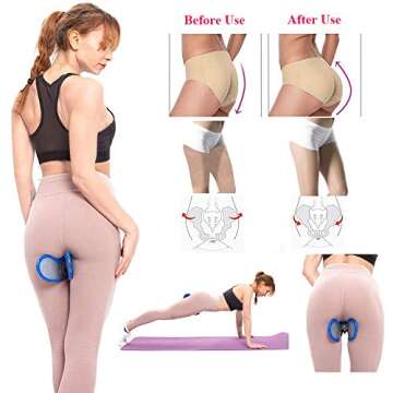 calliven Super Kegel Exerciser, Pelvic Floor Muscle and Inner Thigh Exerciser, Correction Beautiful Buttocks Bladder Control Device Postpartum Rehabilitation (Style-A)
