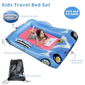 Cupluw Inflatable Toddler Travel Bed with Pump