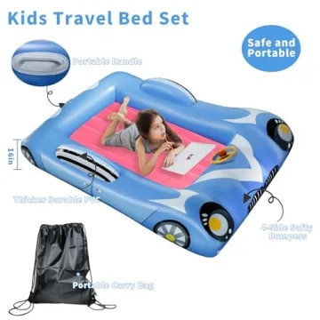 Cupluw Inflatable Toddler Travel Bed with Pump