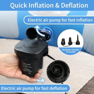 Cupluw Inflatable Toddler Travel Bed with Pump