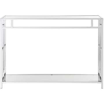Elegant Town Square Chrome Console Table for Modern Homes