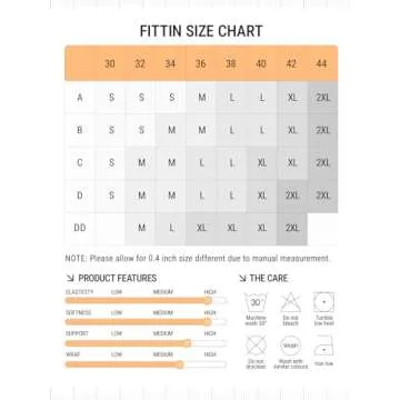 FITTIN Sports Bras for Women Padded: Seamless Cross Back Bras 4 Pack for Workout Yoga