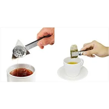 2 Pcs Tea Bag Squeezer Tea Bag Tongs Stainless Steel Teabag Squeezer BY DINGJIN