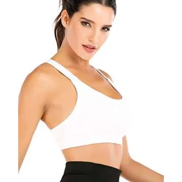 RUNNING GIRL Strappy Sports Bra for Women - Light Support