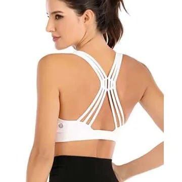 RUNNING GIRL Strappy Sports Bra for Women - Light Support