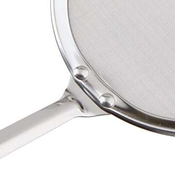 MyLifeUNIT Japanese Hot Pot Skimmer, Stainless Steel Mesh Food Strainer Foam and Grease Fishing Spoon 2.16 X 3.93 X 10.86 inches
