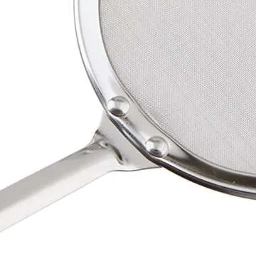 MyLifeUNIT Japanese Hot Pot Skimmer, Stainless Steel Mesh Food Strainer Foam and Grease Fishing Spoon 2.16 X 3.93 X 10.86 inches