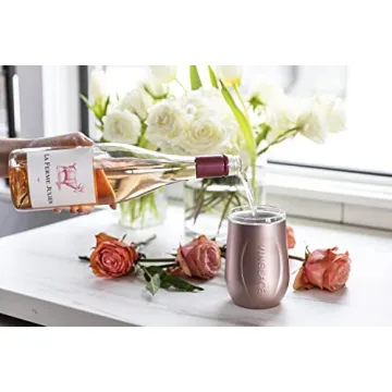 Vinglacé Wine Glass with Glass Insert and Sip Lid