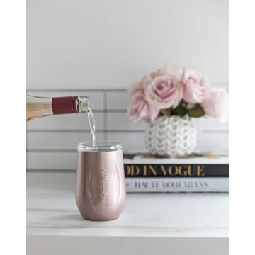 Vinglacé Wine Glass with Glass Insert and Sip Lid