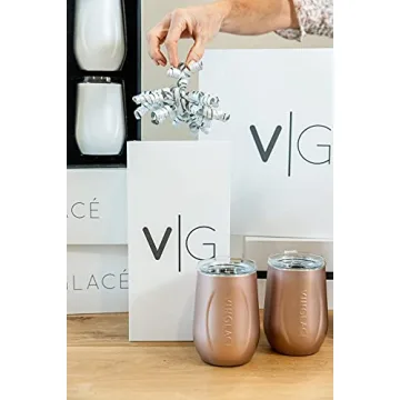 Vinglacé Wine Glass with Glass Insert and Sip Lid