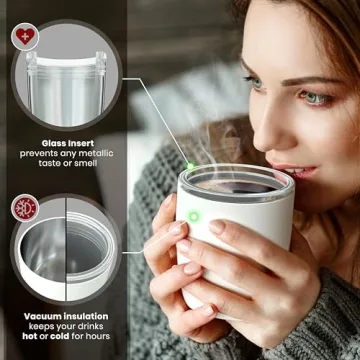 Vinglacé Wine Glass with Glass Insert and Sip Lid