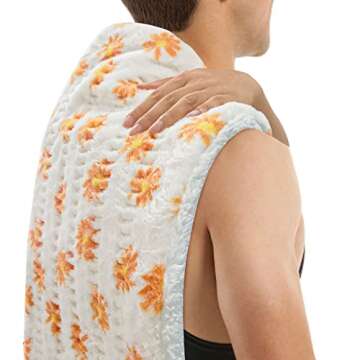 HELLOMOTO Heating Pad for Pain Relief, Electric Heating Pad for Back Pain and Cramps Relief -12 Heat Settings with Auto Off, Support Dry & Moist Heat, Machine Washable, Size 12 Inch x 24 Inch,-OW01